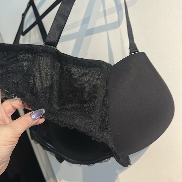 🆕 Black 5-Way Multi-Way Bra- Strapless w/ Invisible straps- Full Support! NEW!! - Picture 3 of 9